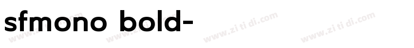 sfmono bold字体转换